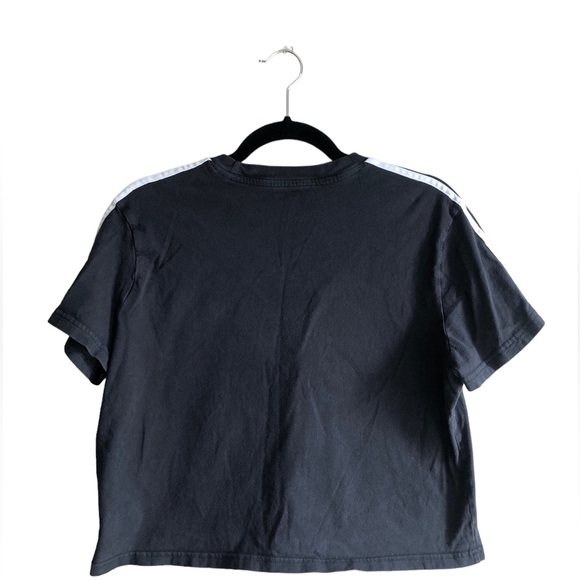 Women’s black Adidas cropped T-shirt - Picture 3 of 3
